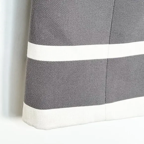 Halogen Cream & Grey Striped Jacket Coat - Picture 6 of 16